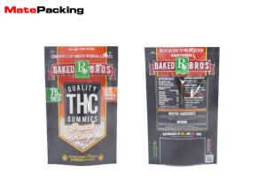 Wholesale Transparent Window Plastic Tobacco Pouch Standing Up Customized Color With Zipper from china suppliers