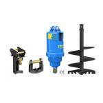 Unit Height 780 Mm Hydraulic Earth Auger Drill Excavator 6-8 T