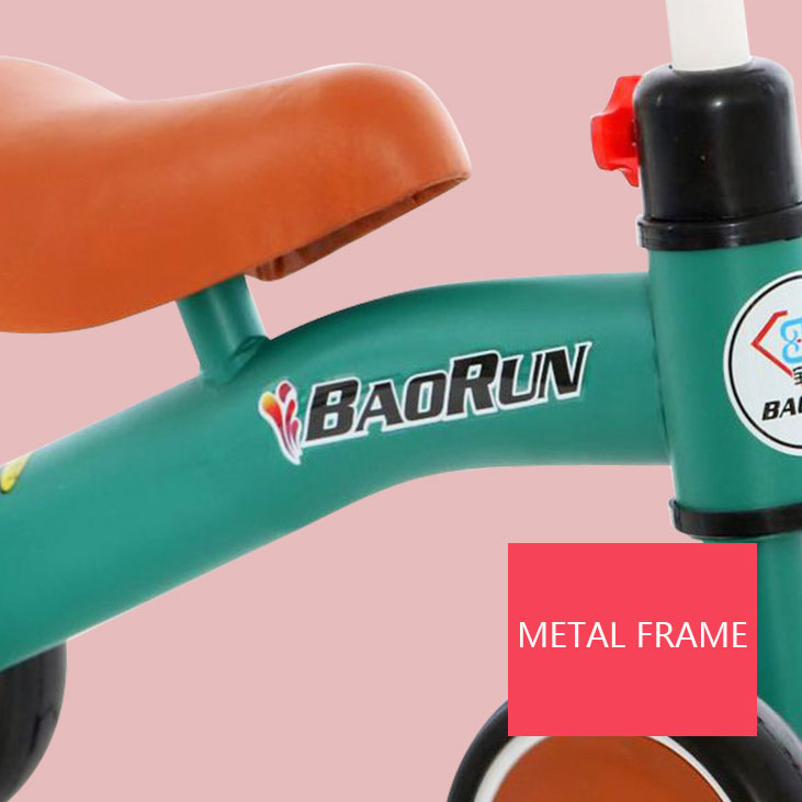Unisex Non Pedal Bicycle Handcart Learning Bike Toy Foldable Balance Bike for Children