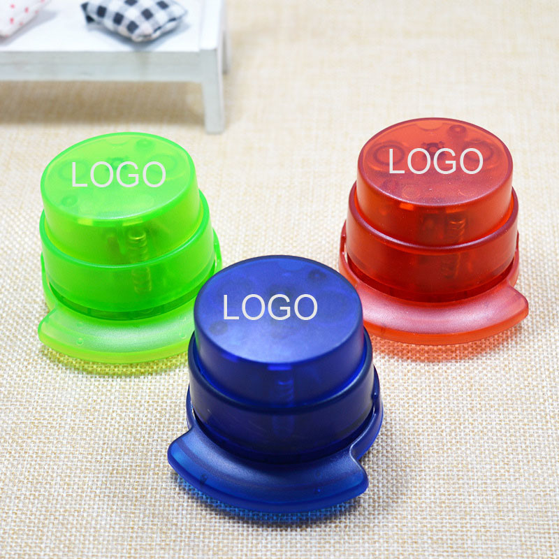 Colorful Mini Needle Free Stapler Cheap Gifts Logo Customized