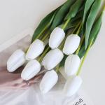 Artificial flowers with a wet feel, high-end texture, tulip home decoration
