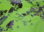 Green Fruits Printed Fake Leather Fabric , Tablecloth Printed Leather Fabric