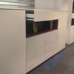 White Wooden File Cabinets Locking 2 4 6 Drawer CEO Office Lockers