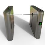 SS304 Drop Arm Turnstile Infrared Sensor Public Door Access Control System