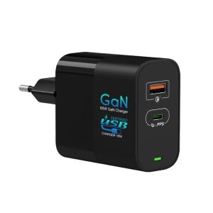 Wholesale 65w USB C Wall Charger Multiports Pocket Sized PD Gan Charger Laptops Power Adapter from china suppliers