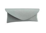 Light BLue Envelope Leather Sunglasses Pouch OEM Logo Eyeglasses Case