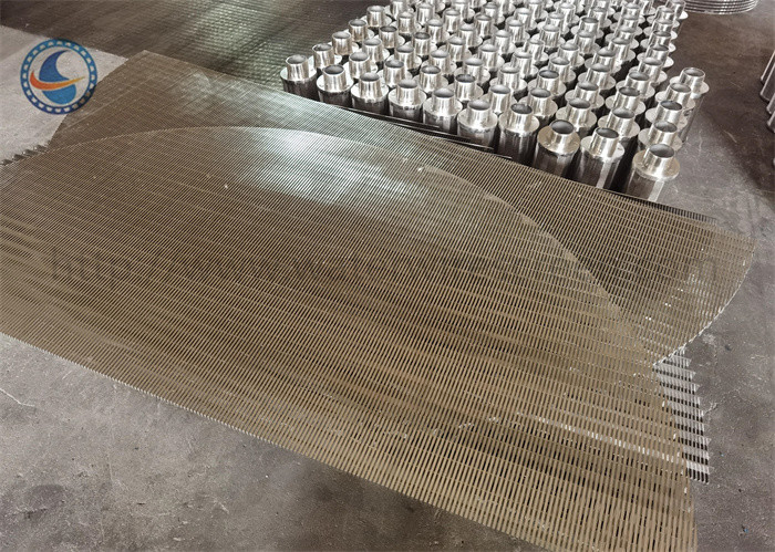200 Micron Johnson Wedge Wire Screen Stainless Steel Flat Coanda Screen