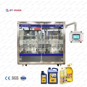 China 4000BPH Plastic Bottle Metcal Can Lubricant Oil Motor Oil 500ml-5L Piston Filling Machine Packaging Machine on sale
