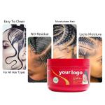 Unisex 48 Hours Strong Hold Hair Styling Gel Red Shine Jam 16 oz Custom Braiding