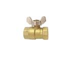 1/2 Npt Thread Brass Ball Vlave With Nickle Plated Handle