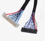 Black LVDS Cable Rated Voltage 300V Rated Temperature 105C 1-5m for Industrial