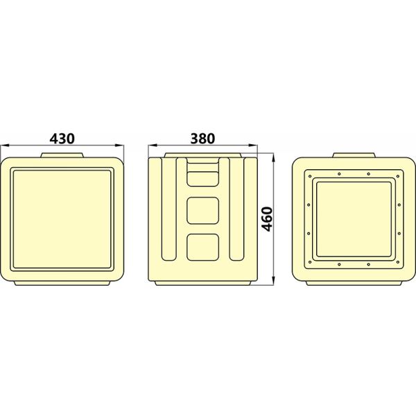 Syntax MD1 Three Phase 100AMP HDPE Portable Distribution Box IP67 Waterproof with Differential Protection