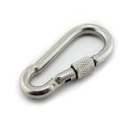 Polished Finish Spring Buckle Aluminum Carabiner Climbing Hook Hardware with