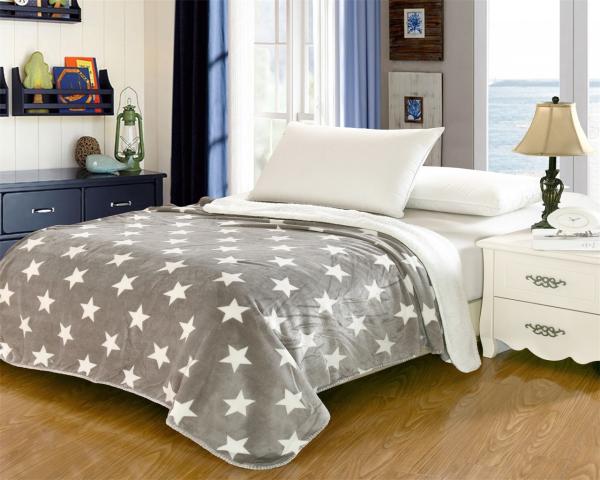 Elegant Home Textile Flannel Fleece Blanket Around 1cm Thickness With ISO9001