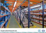 Plywood Board Rack Supported Mezzanine Customized Size Metal Frame