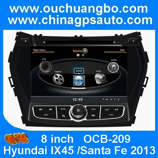 Ouchuangbo S100 Platform Car Kit for Hyundai IX45 /Santa Fe 2013 1G CPU Video DVD GPS Navigation