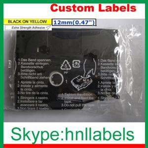 Wholesale Black on Yellow Label Tape Compatible Brother TZ-631 TZe-631 12mm*8m for P-Touch from china suppliers
