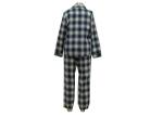 Shirt Collar Women'S Plaid Pajama Set , Women'S 2 Piece Loungewear Sets Rounded