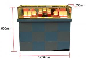 Wholesale Rectangle Shape Flat Pack Plinth With Glass Cabinet , Jewelry Watch Shop Display from china suppliers