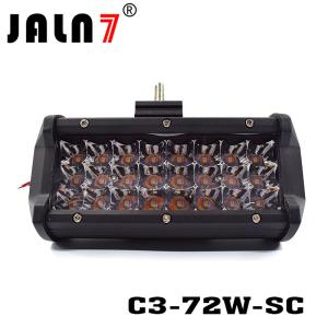 Wholesale LED Light Bar JALN7 72W 3Rows 2 Colors LED Driving Lamp Super Bright Off Road Lights LED Work Light Boat Jeep from china suppliers