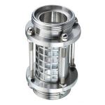 Straight High Pressure Sight Glass Male Thread Connection Reducing Shaped