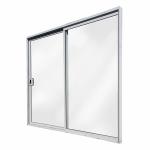 Modern Aluminum Clear Tempered Glass Sliding Door For Venting ISO9001 slide door