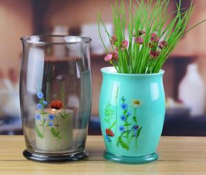 Wholesale Classic Antique Colored Glass 12 Inch Glass Vase from china suppliers
