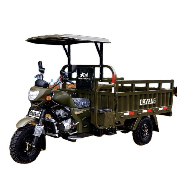Semi-floating Rear Axle 200cc 250cc 300cc Heavy Loading Truck Tricycle with Semi