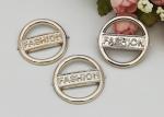 Round Fashion Resistant Ladies Shoe Buckles Replacement Customized Logo