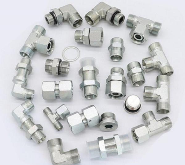 Round Head Pipe Adapter High Pressure Reusable Hydraulic Hose Fittings Jic Bsp