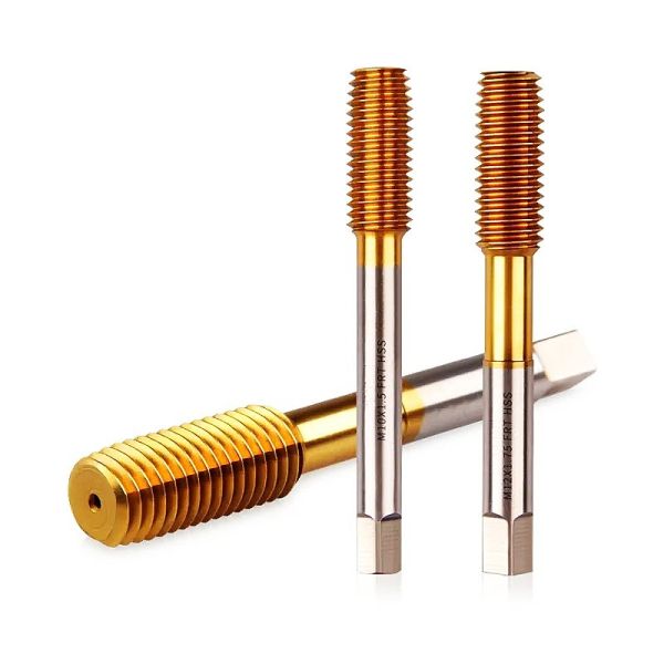 TiN Coated Hss Threading Taps M35 DIN 371 Machine Tap M8