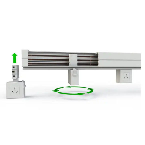 Silver Busbar Lighting Trunking System 220V-440V Surface Mounted