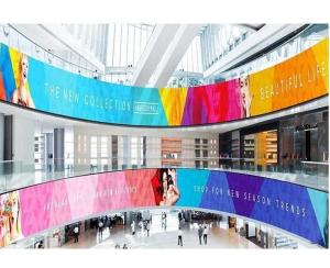 China P2 P4 Curved Flexible Led Display Screen Circle Column Led Wall Display on sale