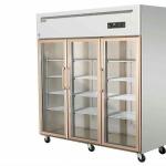 Six Door Glass Door Display Freezer Automatic Defrosting And Defogging