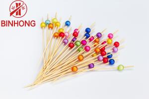 China Handmade Easily Cleaned 9cm Beaded Toothpicks on sale