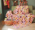 New Retro Daisy Handmade Woolen crochet Sleeping blanket Sofa Bed Casual Nap