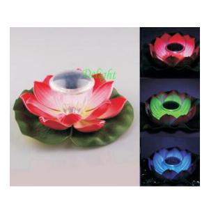 China solar led lotus light waterproof mini solar lotus lighting on sale