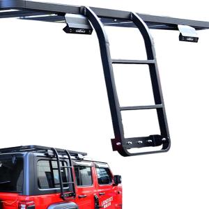 Wholesale 4x4 Side Ladder Single Sided Retrofit Kit for Jeep Wrangler JL JK Fits 833*400*261mm from china suppliers