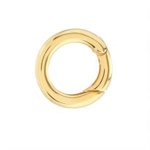 Wholesale 14K Gold Plated Round Charm Enhancer Connector Necklace Jewelry Type Pendants Or Charms Use from china suppliers