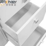 Small Room Grey Kitchen Cabinet with Modern and Stylish Half Bullnose Countertop