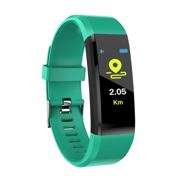 id115 Color Screen Waterproof Smart Band with Heart Rate Monitor Wristband