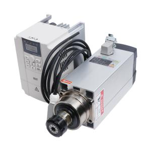 Wholesale 220V/380V Motor Drive 6KW ER32 Air Cooled Square Spindle Kit for CNC Milling Machine from china suppliers