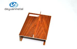 Wholesale 6063 T5 / T6 Wood Grain Aluminum Extrusions Profile For Windows , G B/75237 from china suppliers