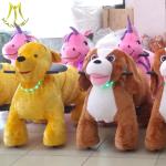 Hansel battery motorized plush riding kiddy riders electric animal scooter