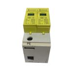 Yellow 20ka 3 Phase Surge Suppressor , AC Surge Protector 385V For Machine Room