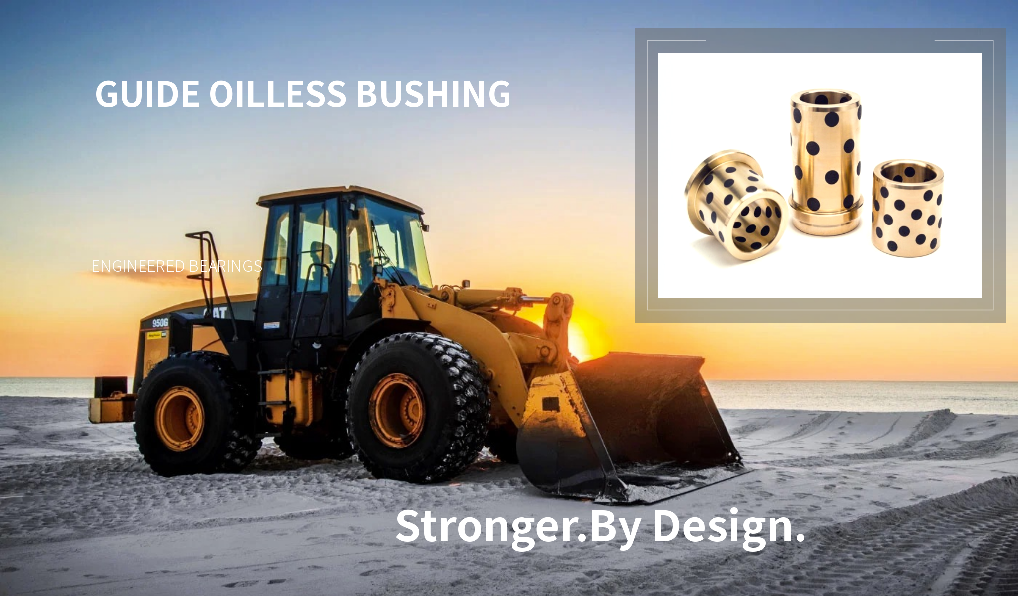 Bronze bushing with graphite 