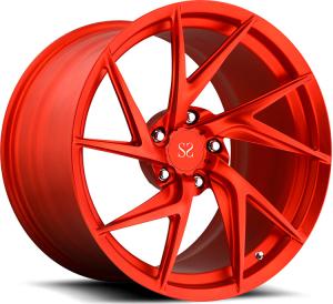 Wholesale Matt Red Customized 20 Staggered Car Alloy Rims For Porsche 911 Turbo from china suppliers