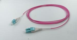 Wholesale Multimode OM4 LC-LC Uniboot Fiber Patch Cable 2.0mm Duplex Round Cable 3M from china suppliers