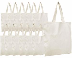 Wholesale Large Organic Canvas Tote Bag Shopping Neutral Blank Plain Bulk from china suppliers