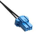 DC Plug 2.1*5.5mm Solder Type PVC To TE Blue Housing 2P Female Cable Connector